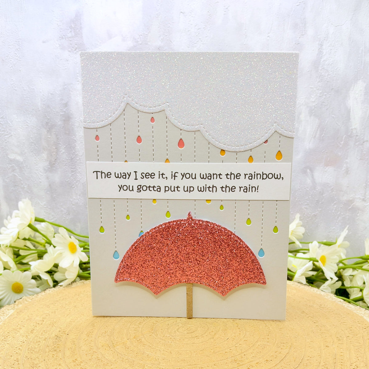 Rainbow Quote Handmade Card