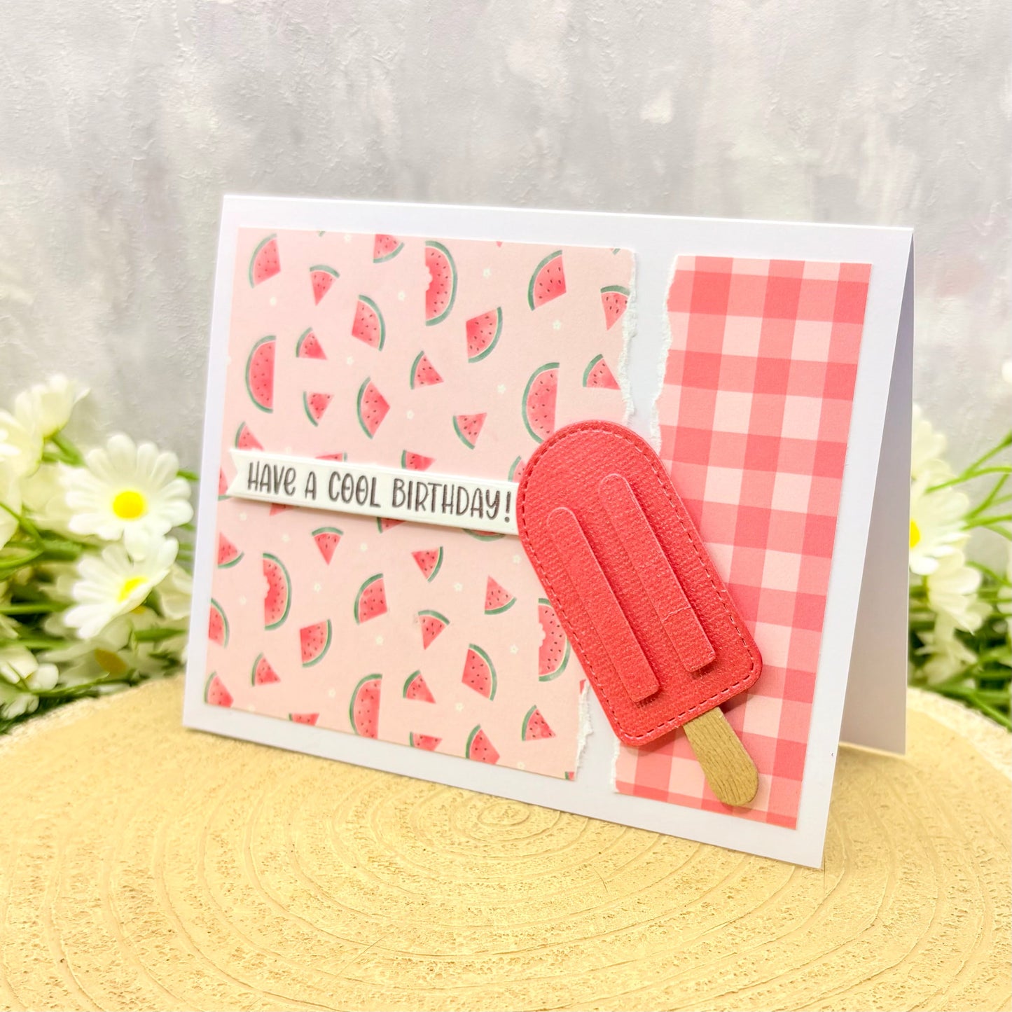 Colourful Ice Lolly Handmade Birthday Card (3 Colours Available)
