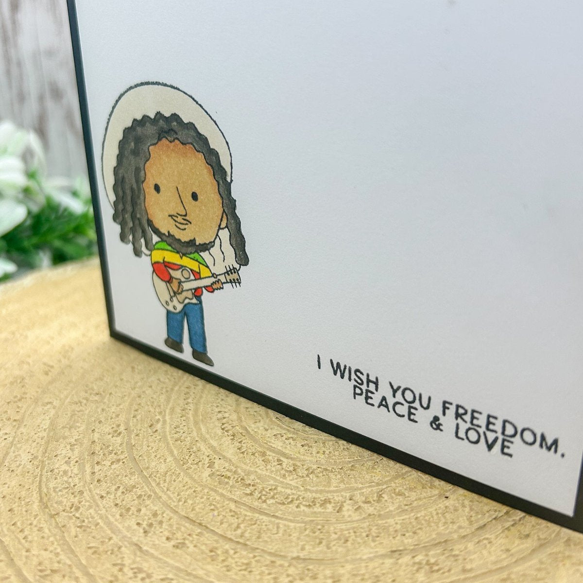 Reggae Bob Three Little Birds Handmade Card-2