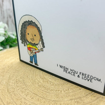 Reggae Bob Three Little Birds Handmade Card-2