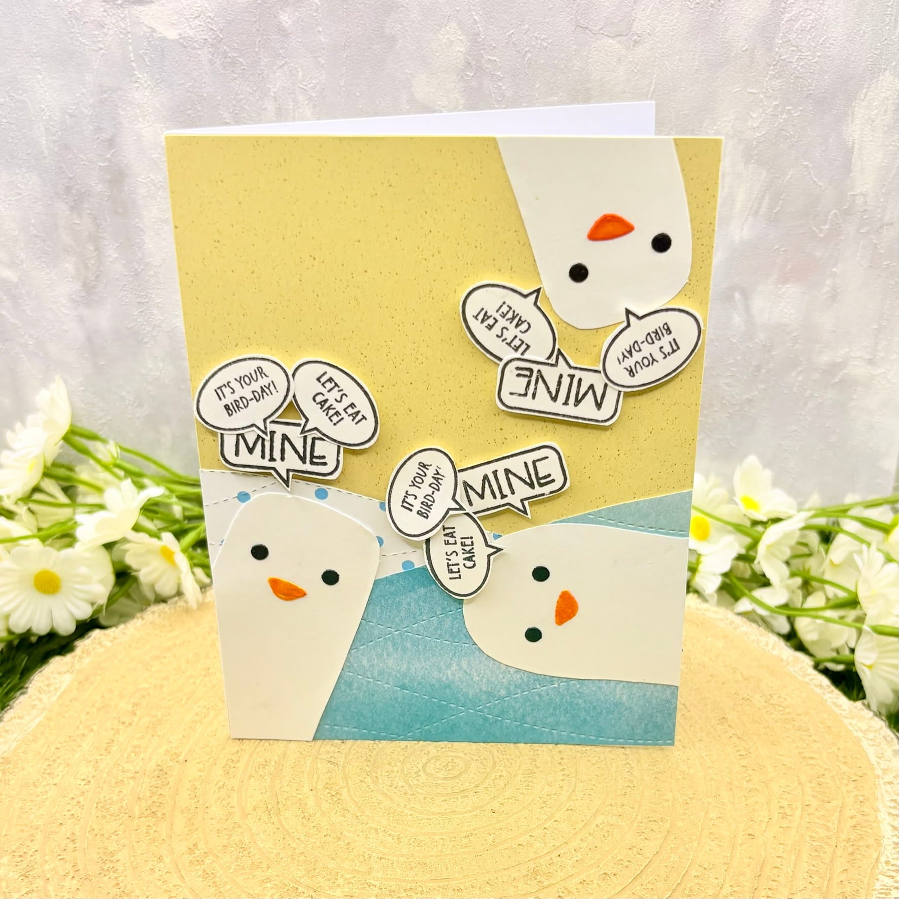 Seagulls Quotes Handmade Birthday Card-1