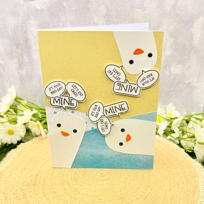 Seagulls Quotes Handmade Birthday Card-1