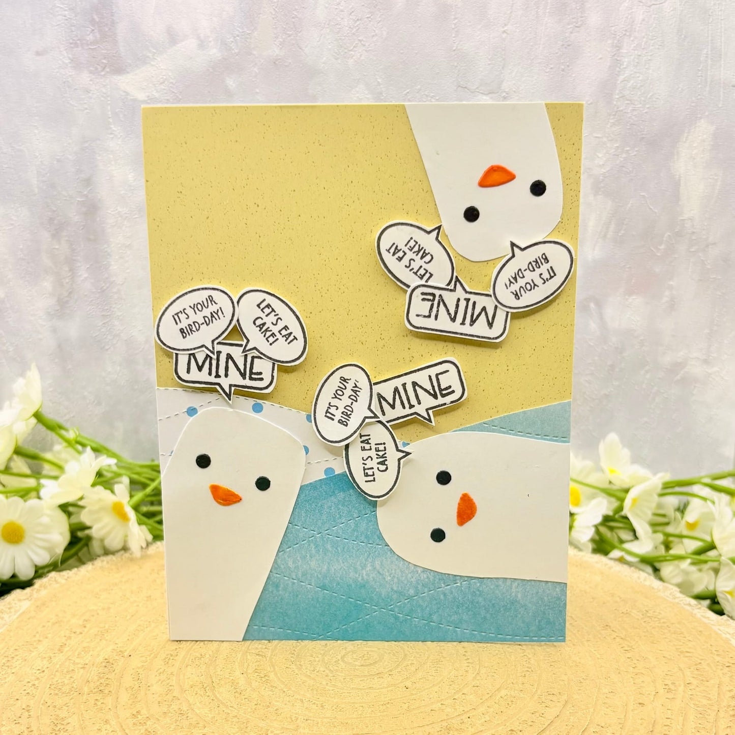 Seagulls Quotes Handmade Birthday Card