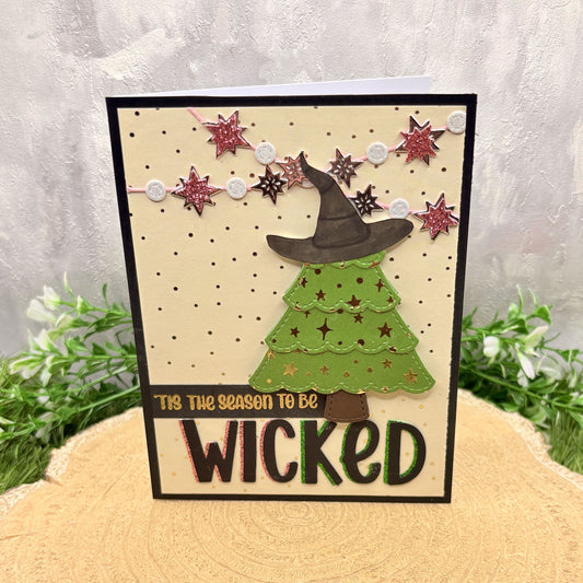 Season To Be Wicked Handmade Character Christmas Card-1