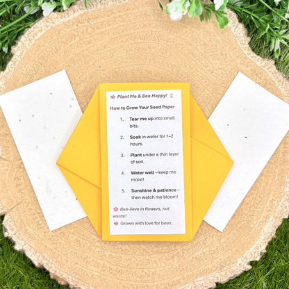 Seed Paper Bear Beekeeper Fold Out Hexagon Thank You Card-2