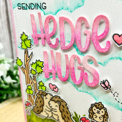 Sending Hedgedugs Handmade Card-2