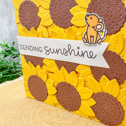 Sending Sunshine Sunflowers Handmade Card-2