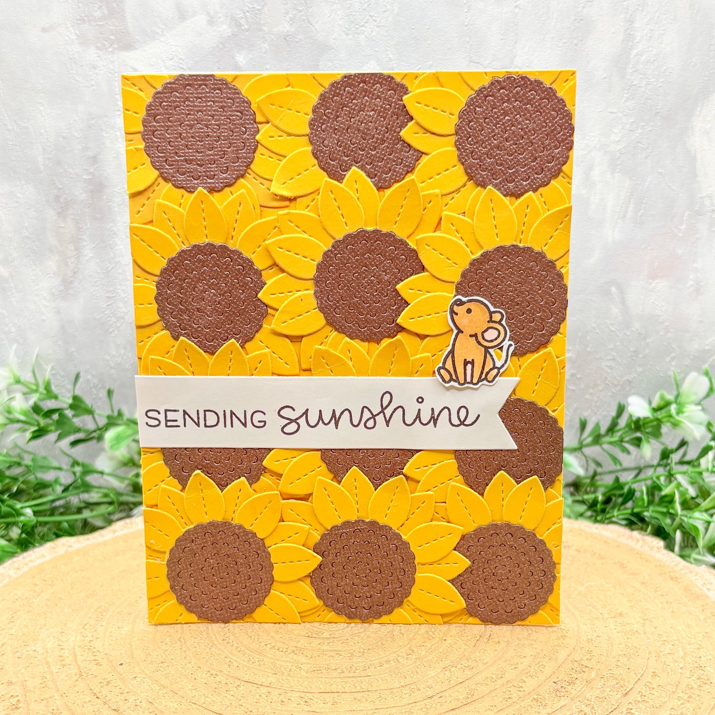 Sending Sunshine Sunflowers Handmade Card