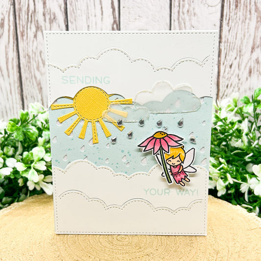 Sending Sunshine Your Way Handmade Card