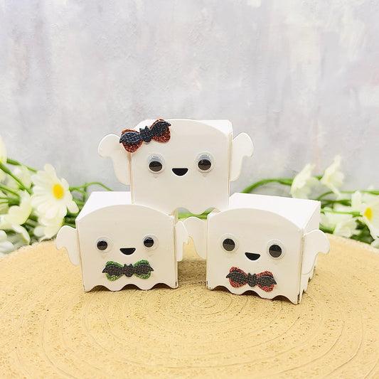 Set of 3 Halloween Ghosts Miniature Gift Boxes