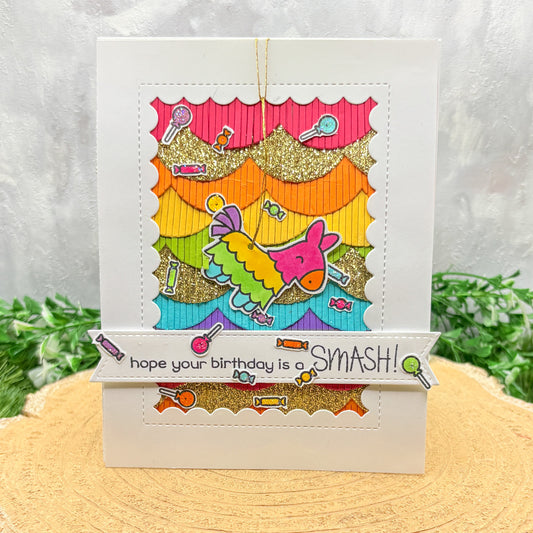 Smashing Pinata Handmade Birthday Card