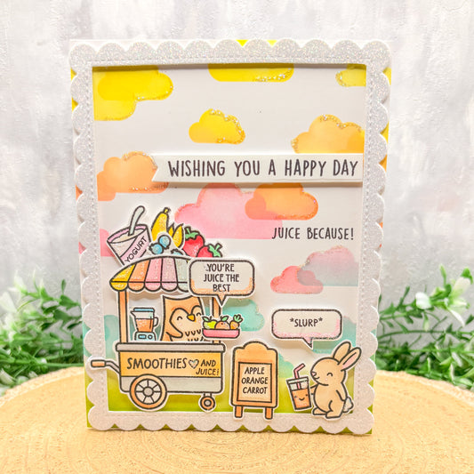 Smoothie Cart Funny Quotes Handmade Birthday Card
