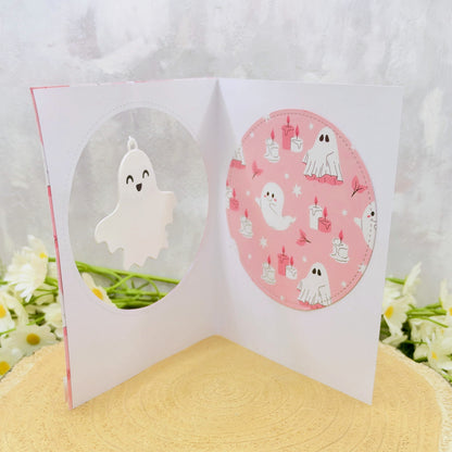 Spinning Ghost Handmade Halloween Card-2