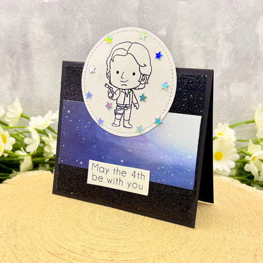Star Anakin Handmade Character Birthday Card