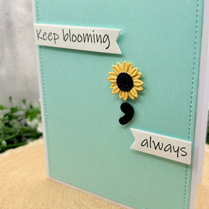Sunflower Keep Blooming Handmade Card-2