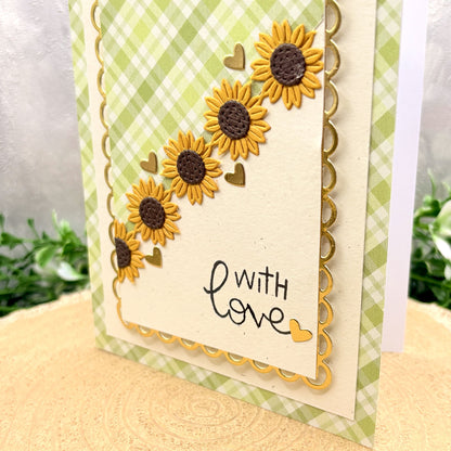 Sunflowers With Love Handmade Card-2