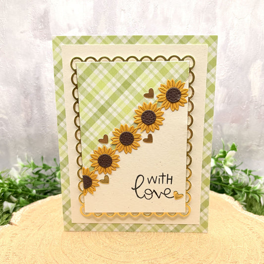 Sunflowers With Love Handmade Card