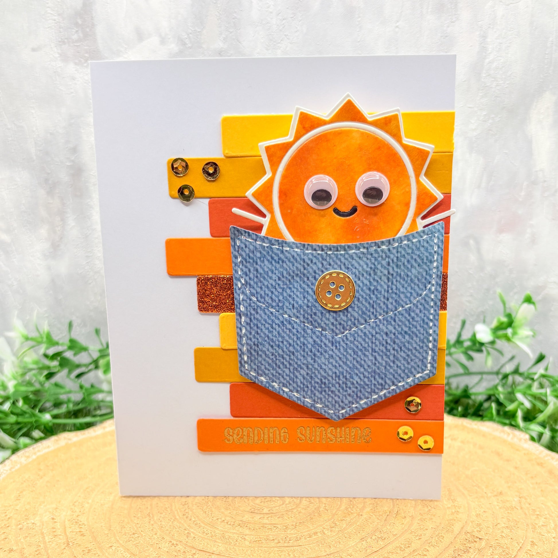 Sunshine Pocket Handmade Card & Bookmark Keepsake-2