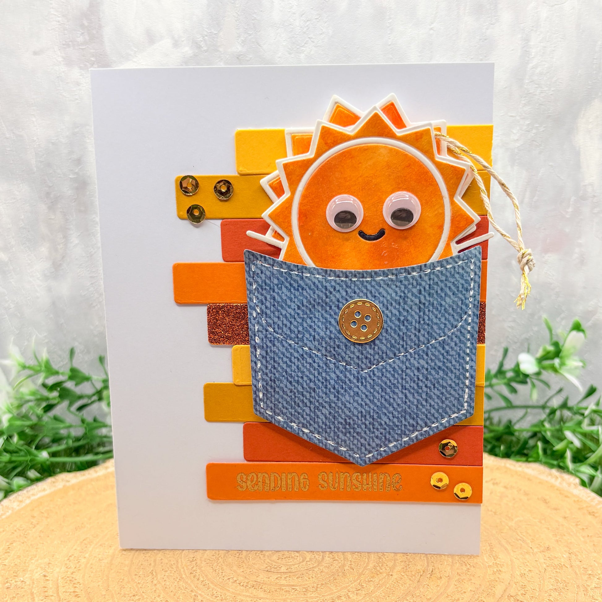 Sunshine Pocket Handmade Card & Bookmark Keepsake