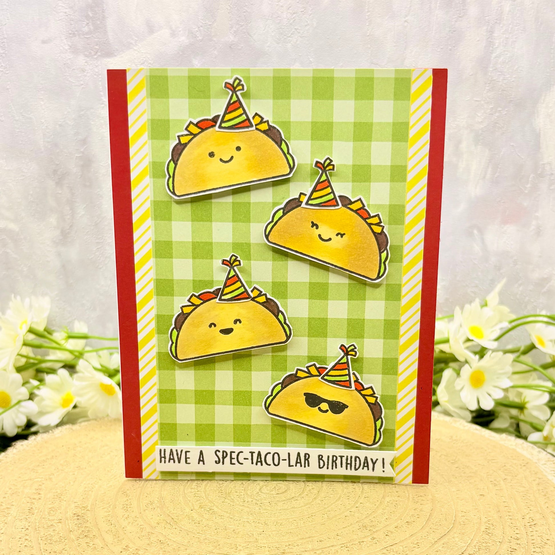 Taco Funny Handmade Birthday Card