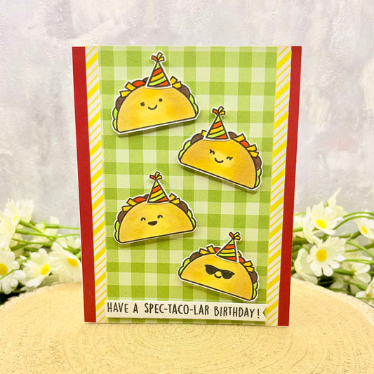 Taco Funny Handmade Birthday Card