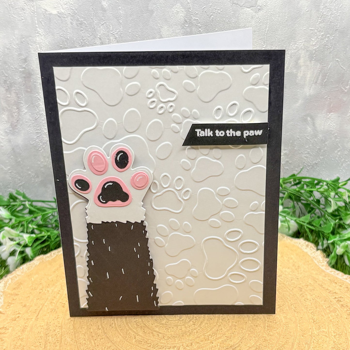 Talk To The Paw Handmade Card-1