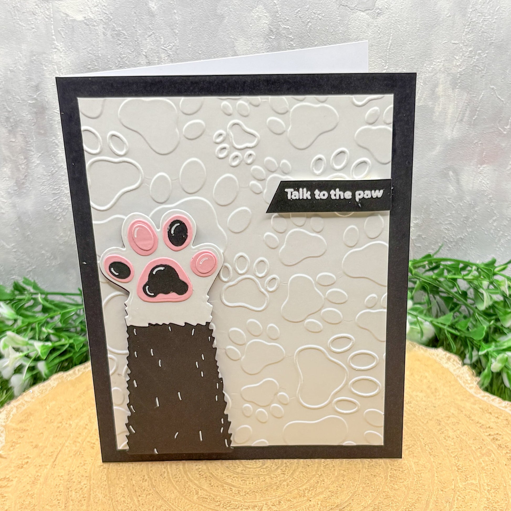 Talk To The Paw Handmade Card-1