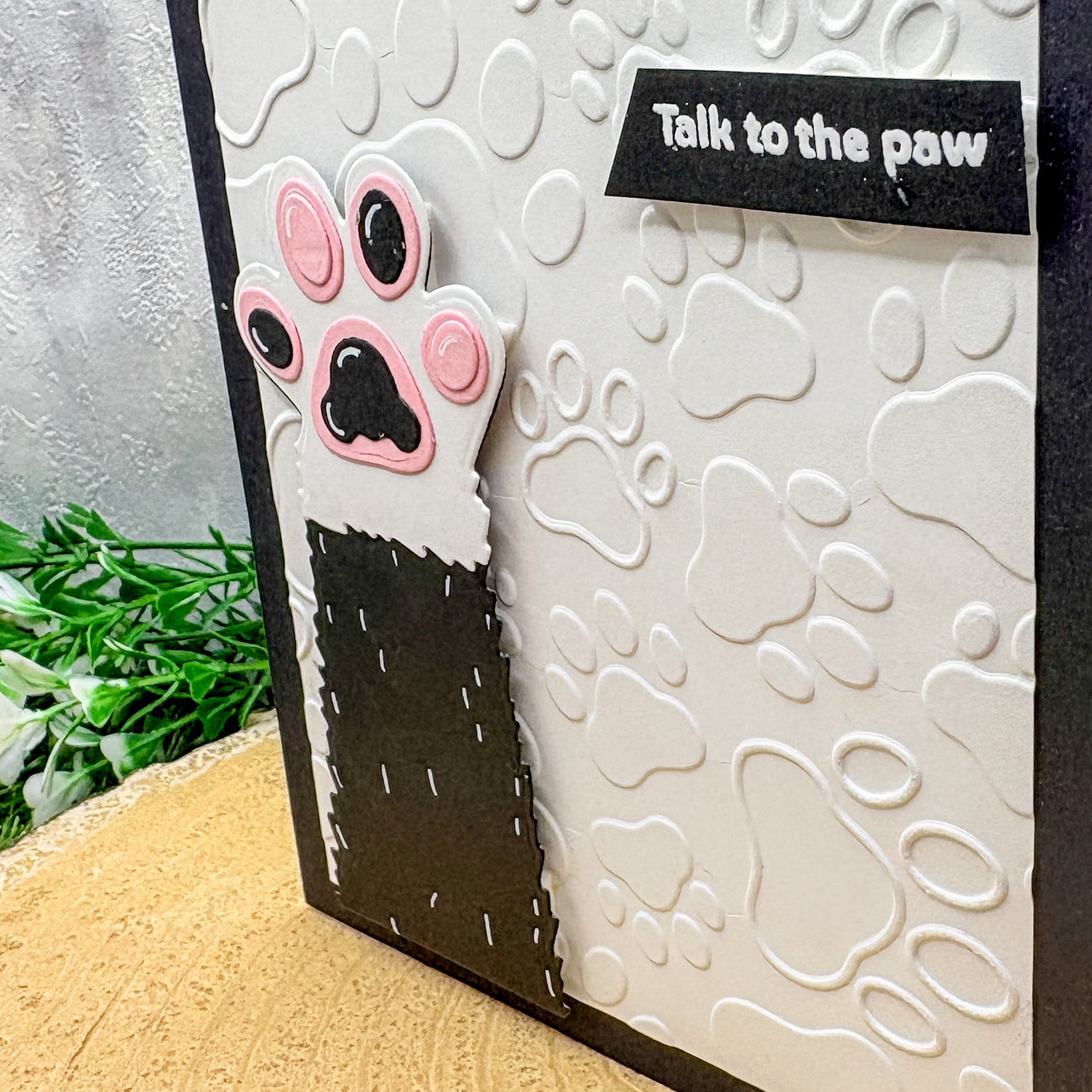 Talk To The Paw Handmade Card-2