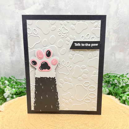 Talk To The Paw Handmade Card
