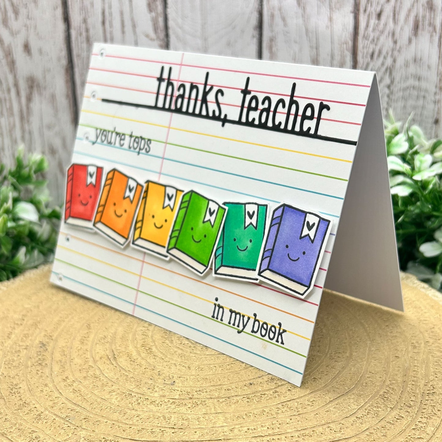Teacher You're The Tops Handmade Thank You Card-1