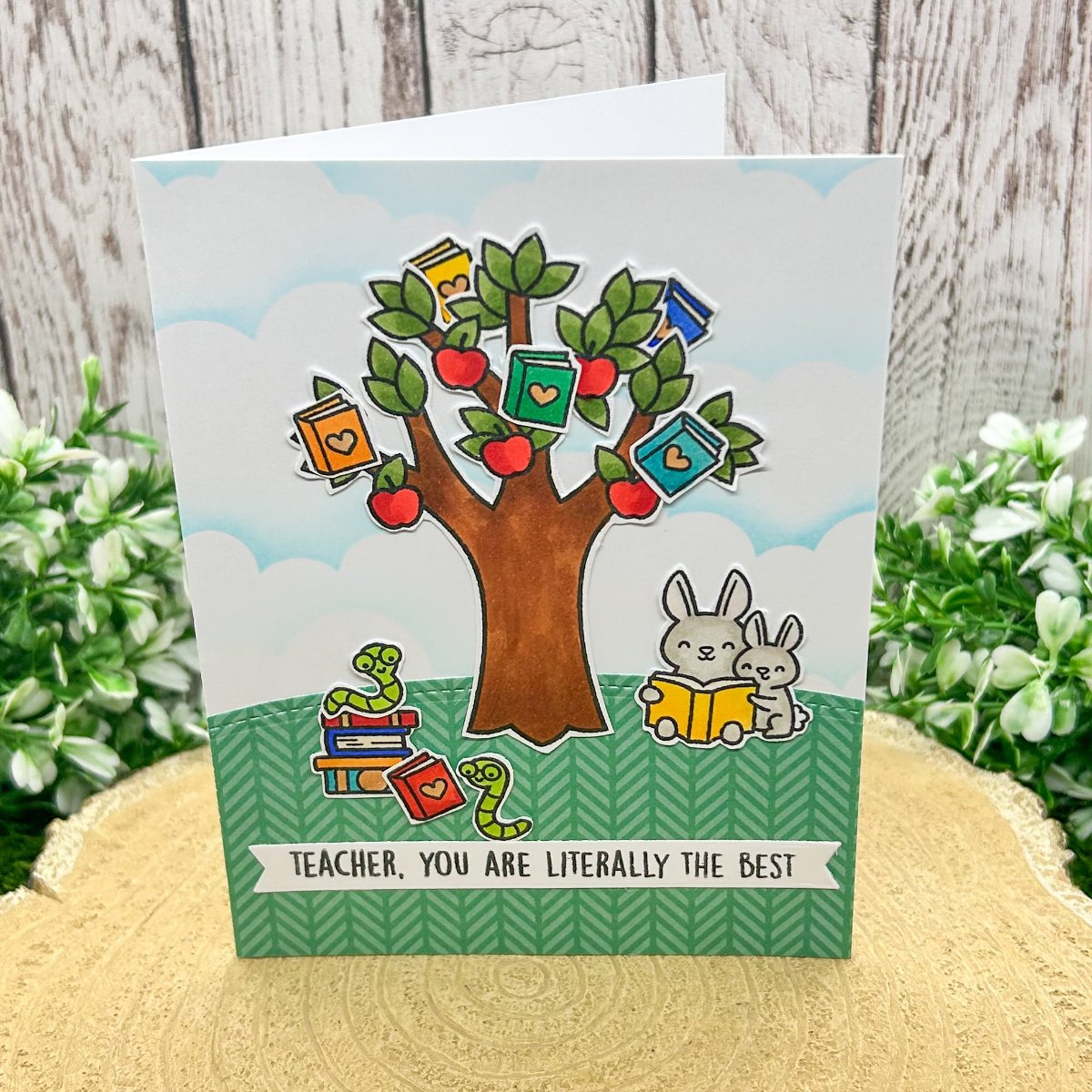 Teacher, You're The Best Handmade Thank You Card-1