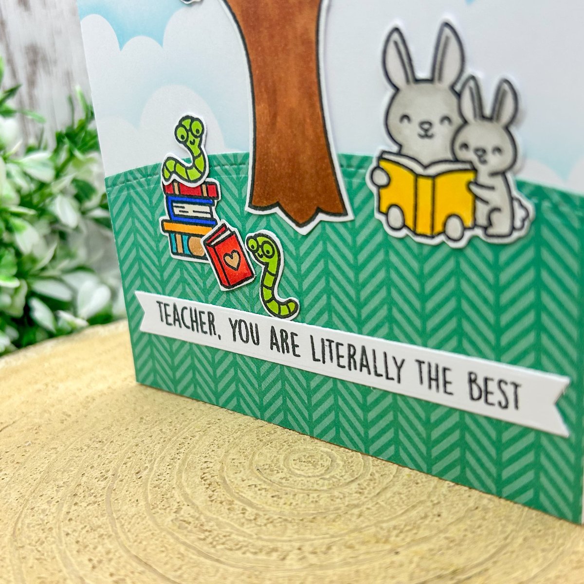 Teacher, You're The Best Handmade Thank You Card-2