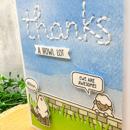Thanks A Howl Lot Handmade Thank You Card-2