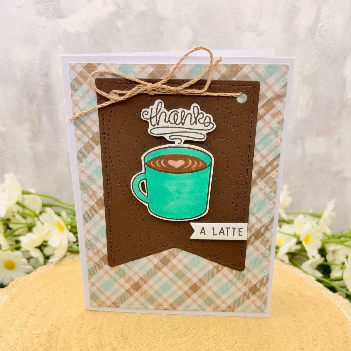 Thanks A Latte Handmade Thank You Card-1