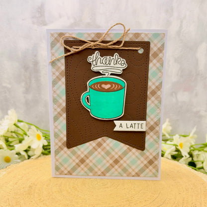 Thanks A Latte Handmade Thank You Card