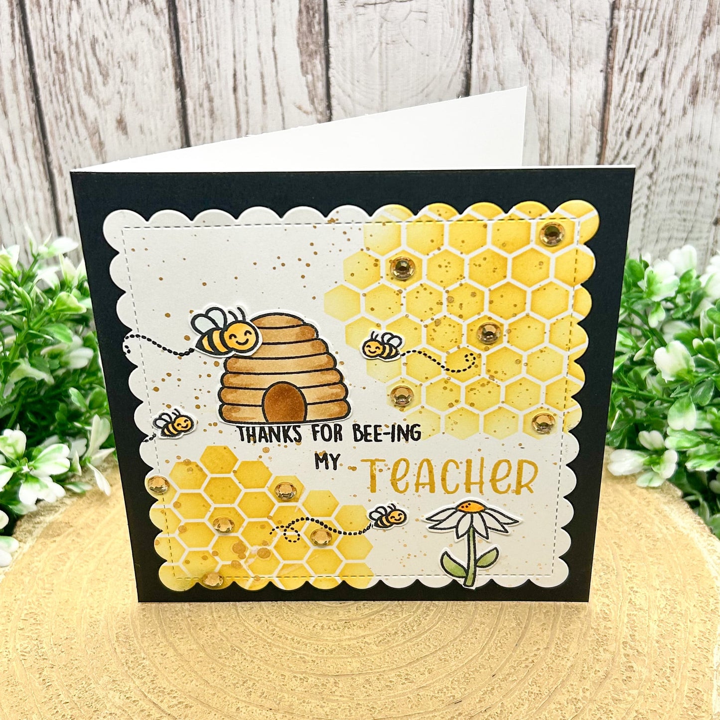 Thanks For BEE-ing My Teacher Handmade Thank You Card-1