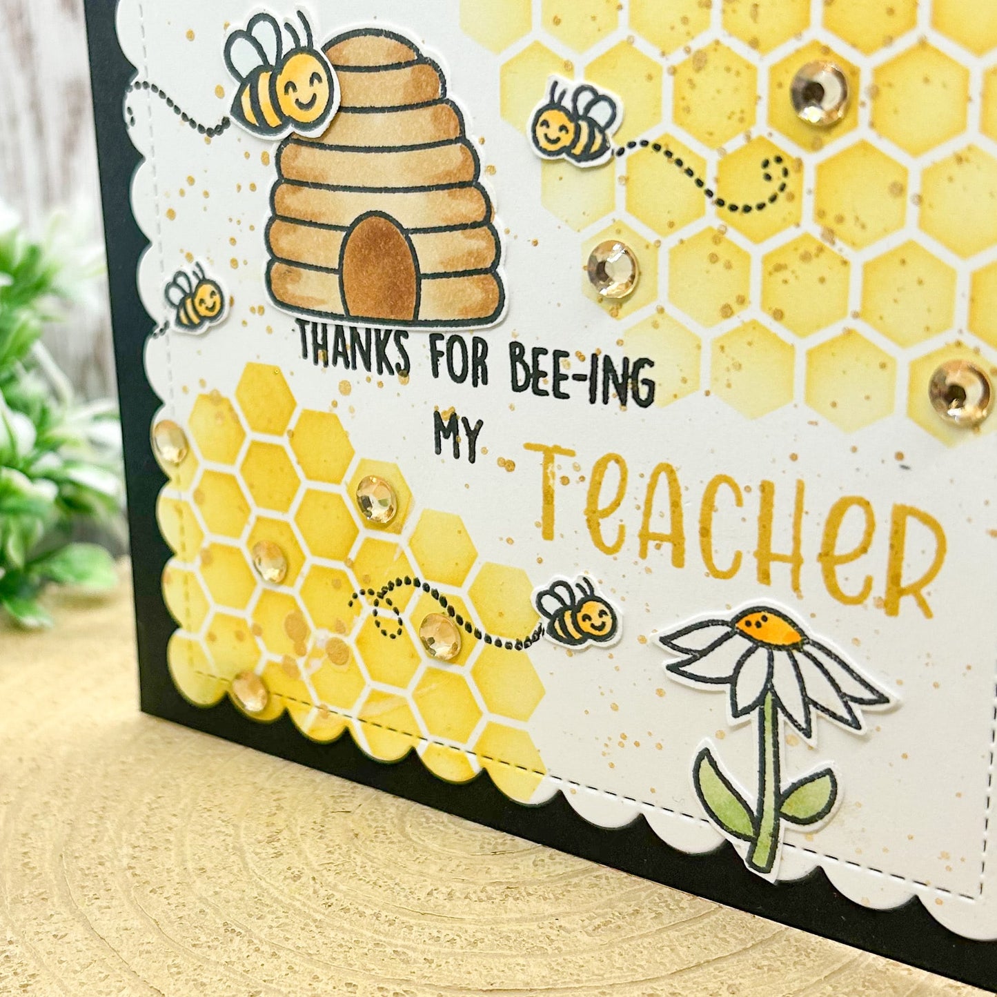 Thanks For BEE-ing My Teacher Handmade Thank You Card-2