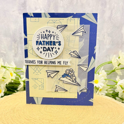 Thanks For Helping Me Fly Handmade Father's Day Card