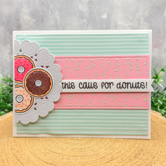 This Calls For Donuts Handmade Card