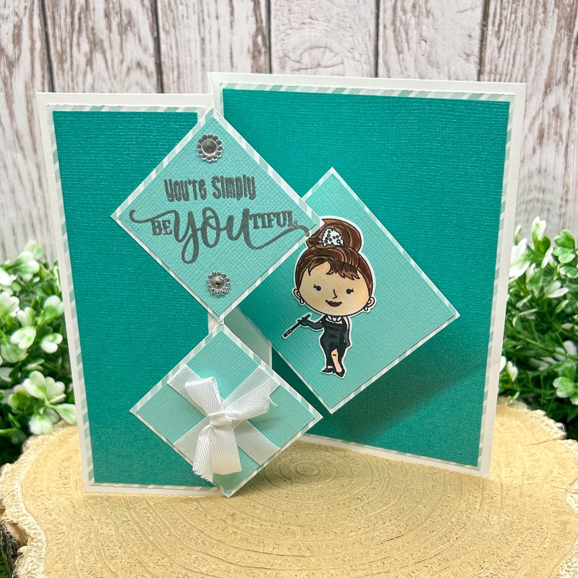 Tiffany's Actress Be-you-tiful Character Handmade Card