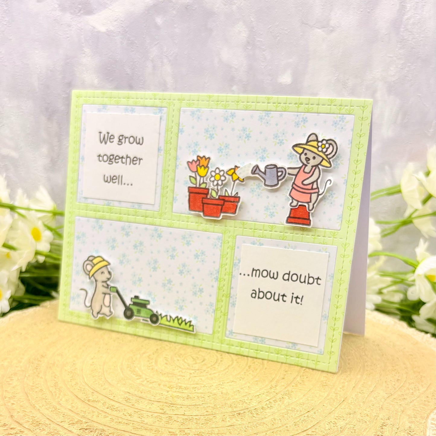 We Grow Together Love/Anniversary Handmade Card-2