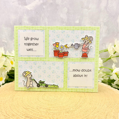 We Grow Together Love/Anniversary Handmade Card