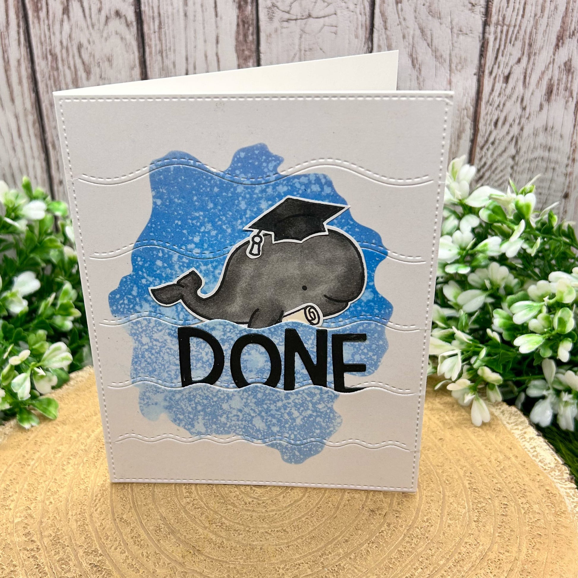 Whale Done Handmade Graduation Well Done Card-1