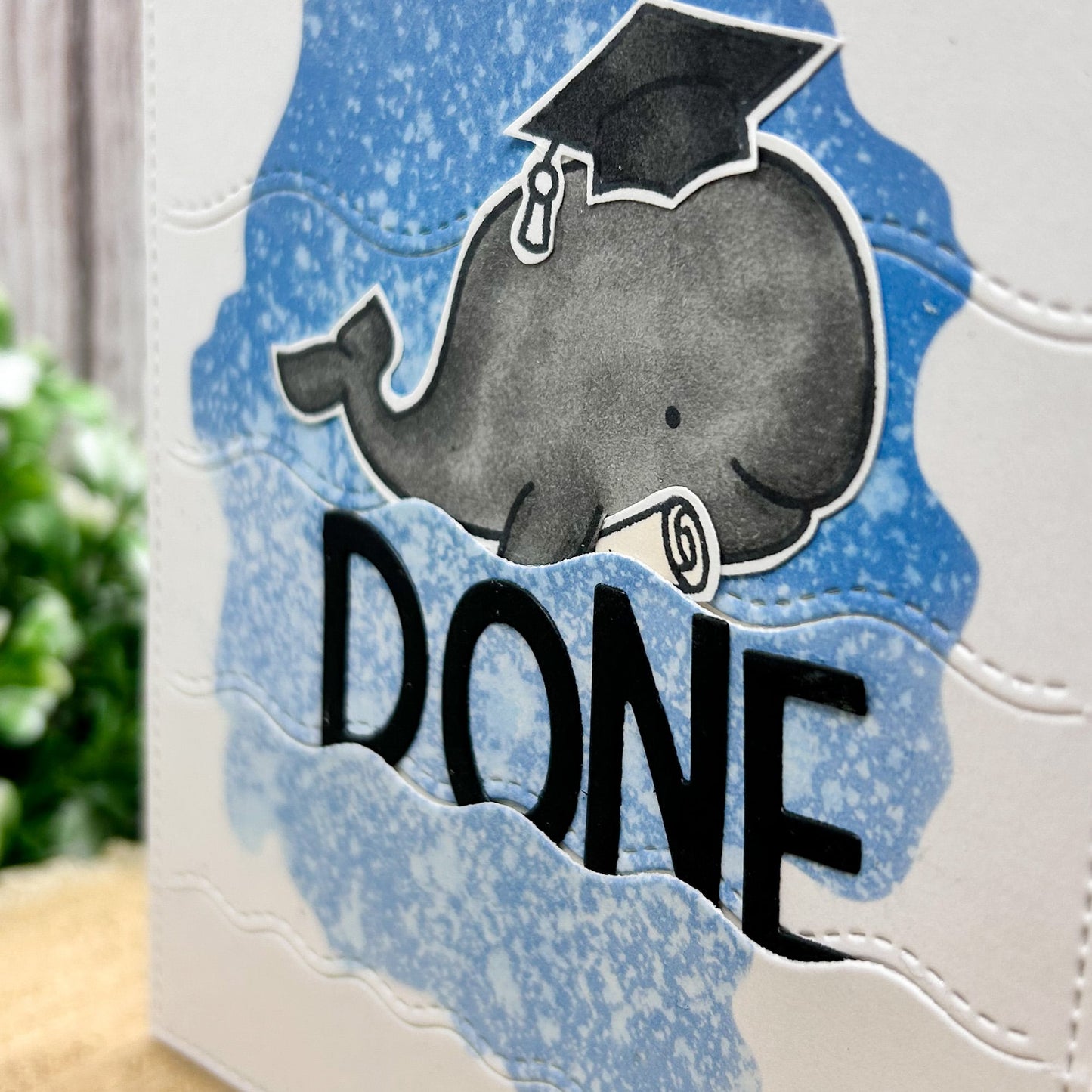 Whale Done Handmade Graduation Well Done Card-2