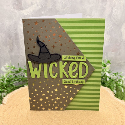 Wicked Witch Hat Handmade Character Birthday Card