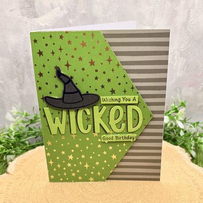 Wicked Witch Hat Handmade Character Birthday Card