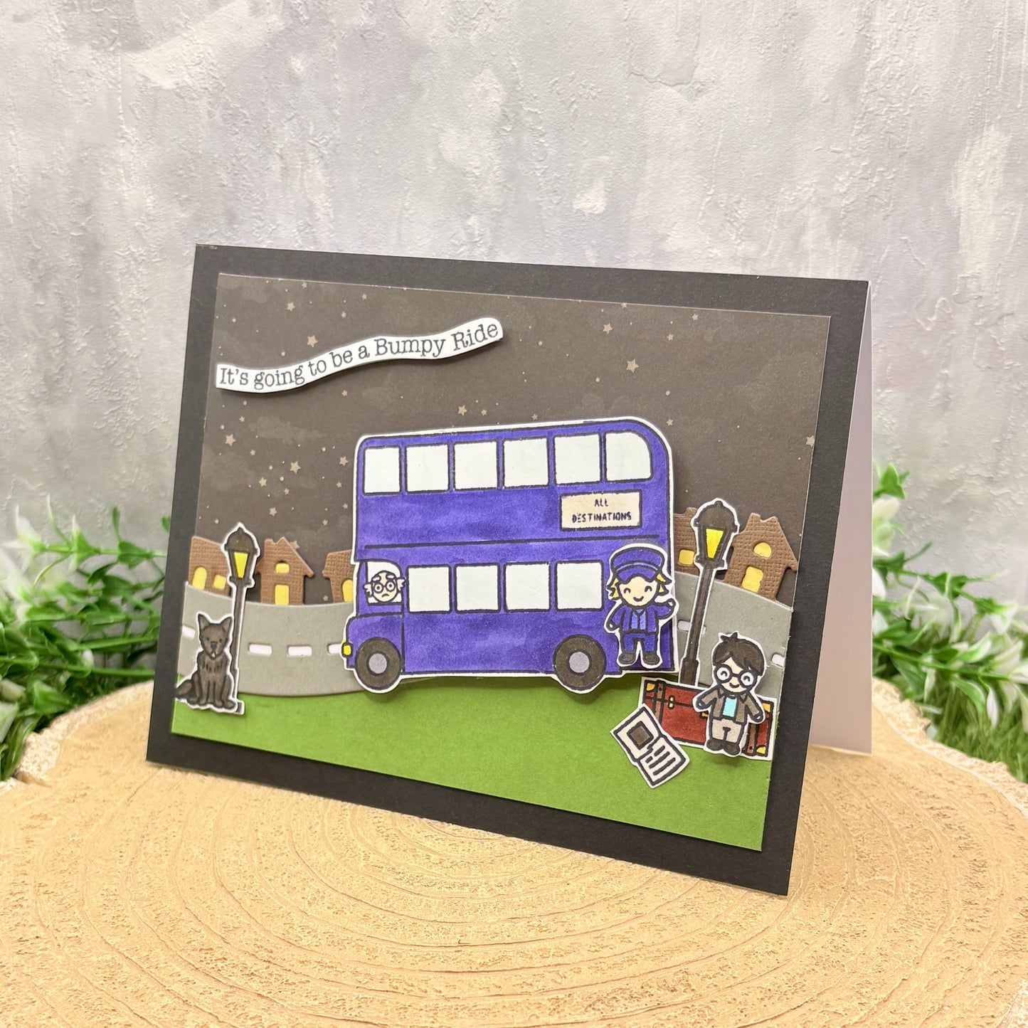 Wizard Magic Bus Handmade Character Card-1
