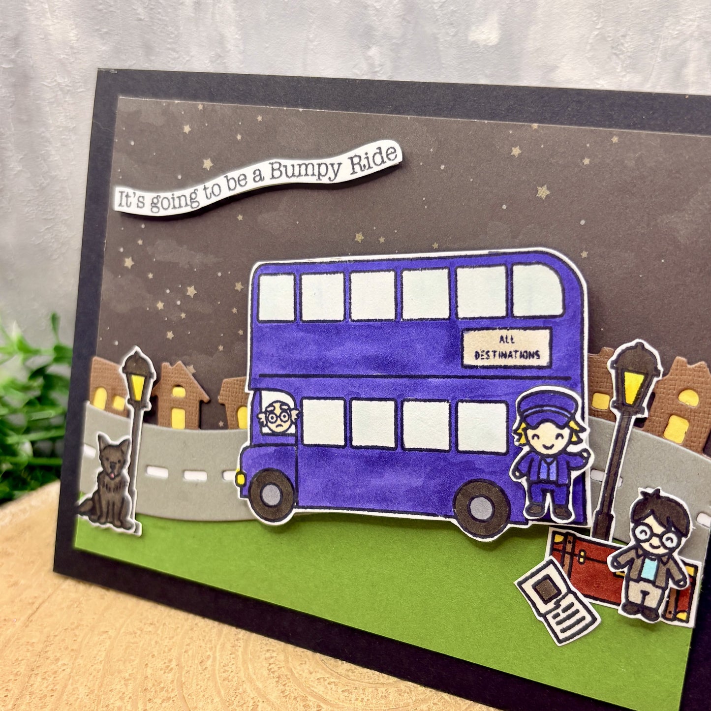 Wizard Magic Bus Handmade Character Card-2