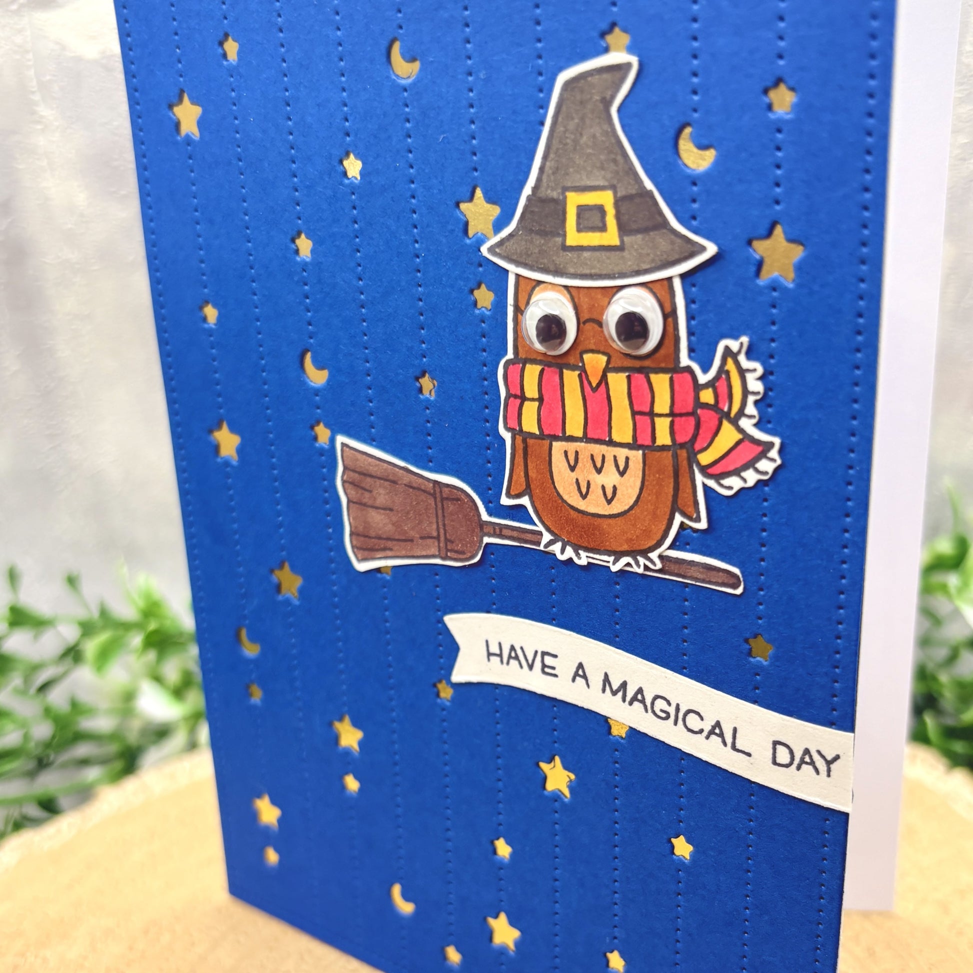 Wizard Owl Have a Magical Day Character Birthday Card-2