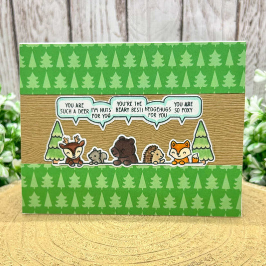 Woodland Animal Funny Puns Handmade Card